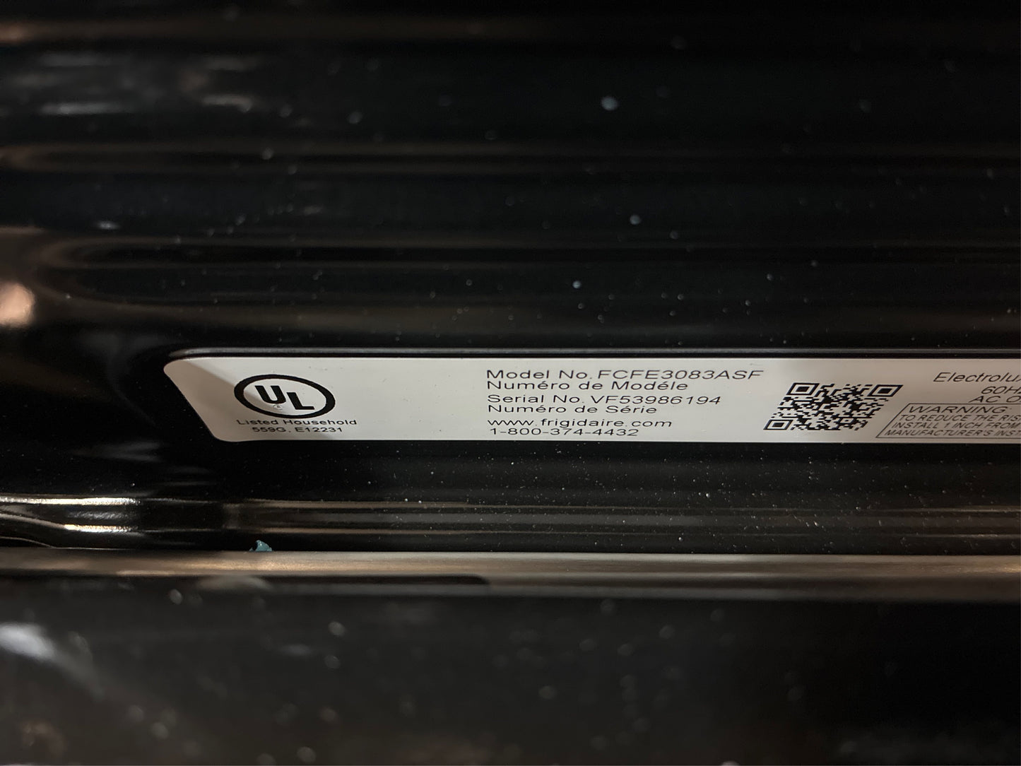 Frigidaire 30 in. Slide‑In Electric Range with Convection, SS