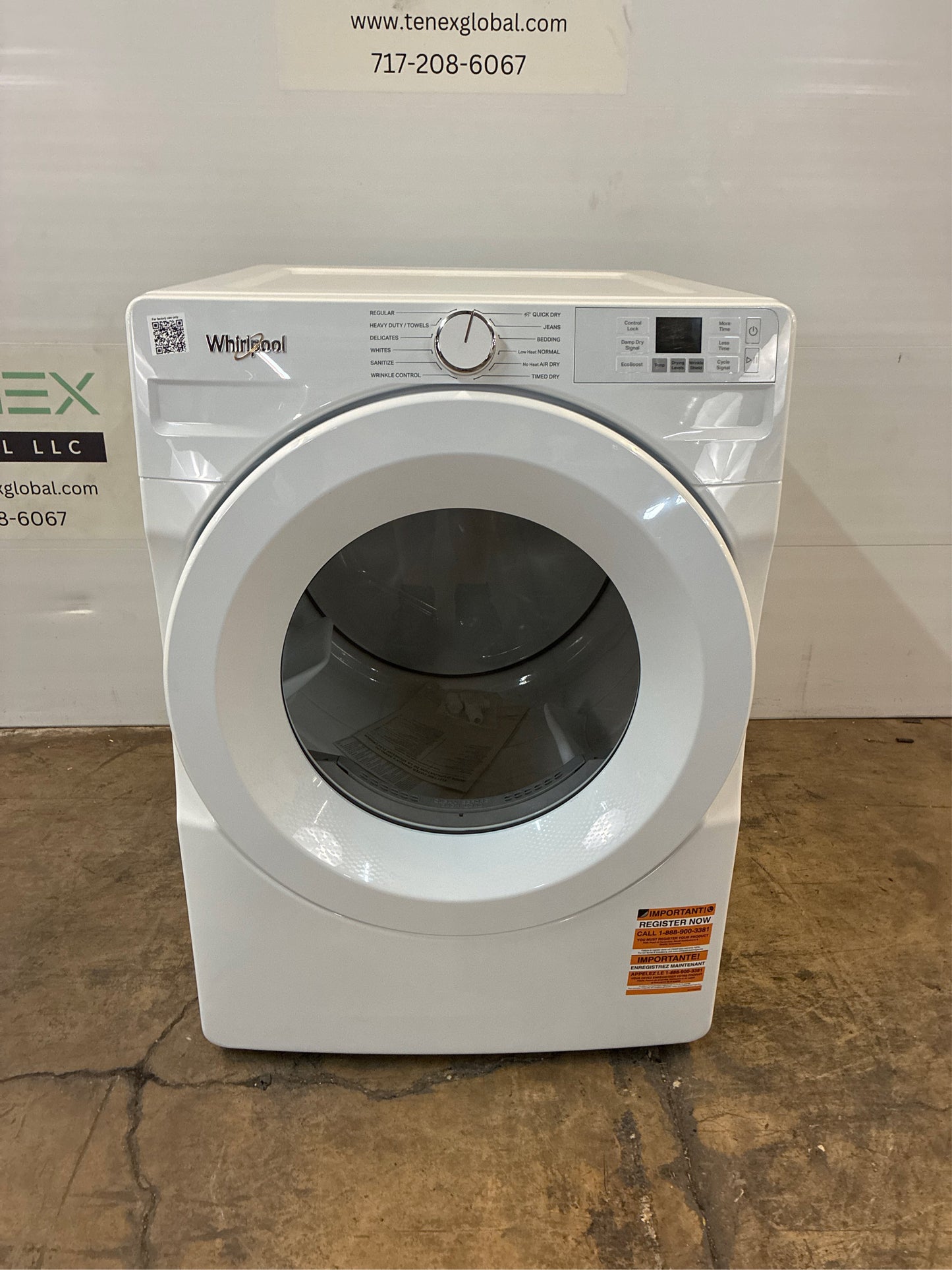 Whirlpool 7.4 Cu. Ft. Electric Dryer, Quick Dry