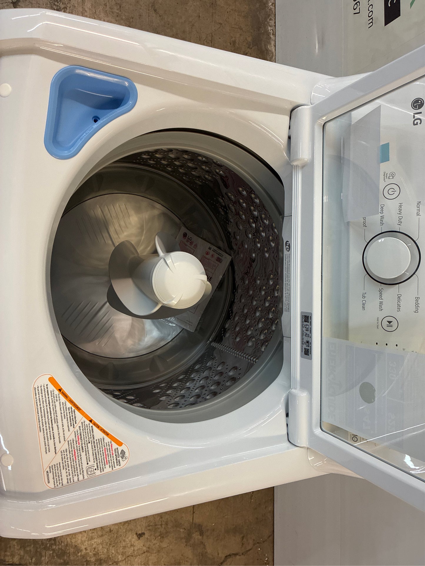 LG 4.3 Cu. Ft. Top Load Washer in White