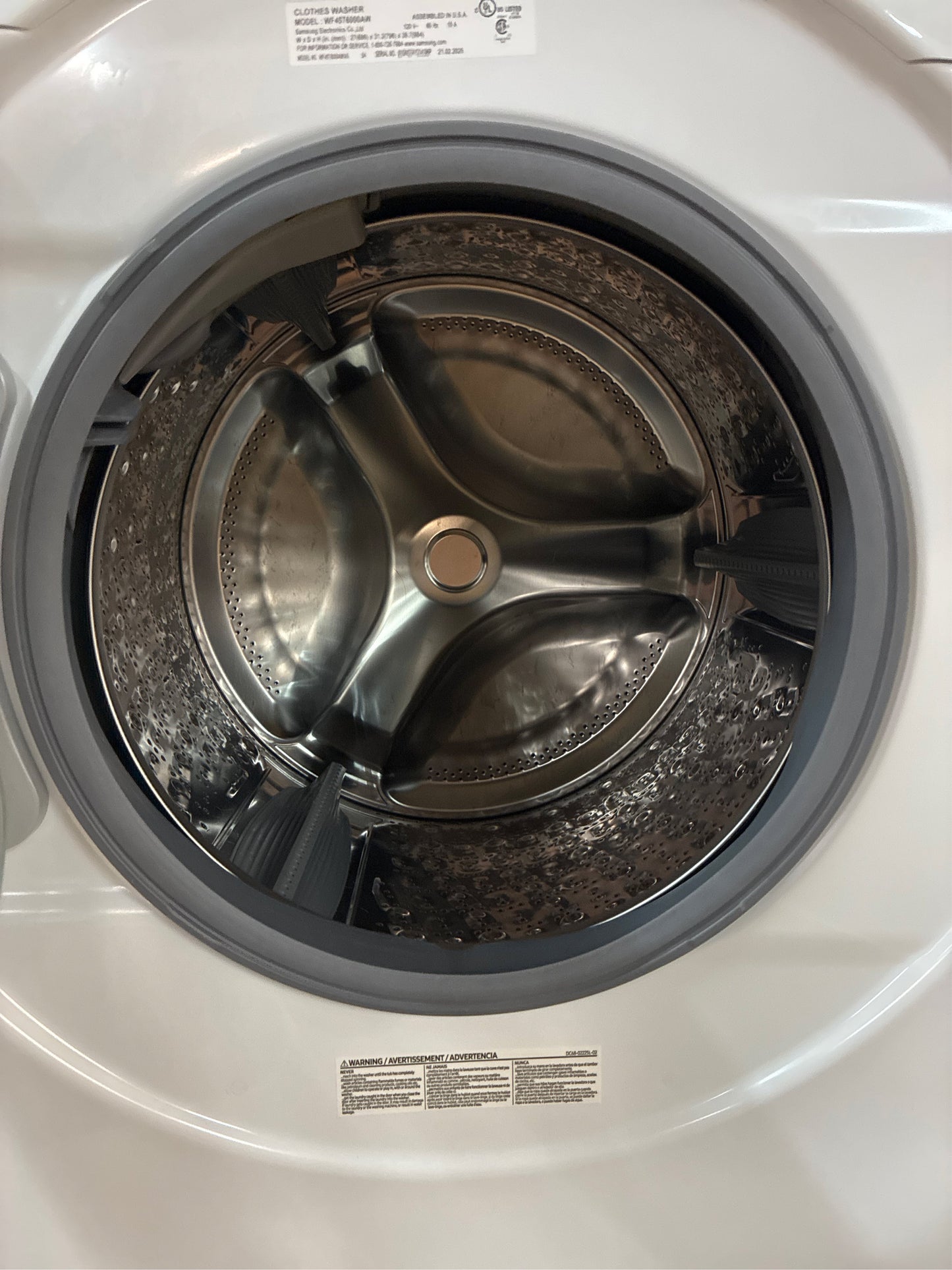 Samsung 4.5 cu. ft. Front Load Washer, White