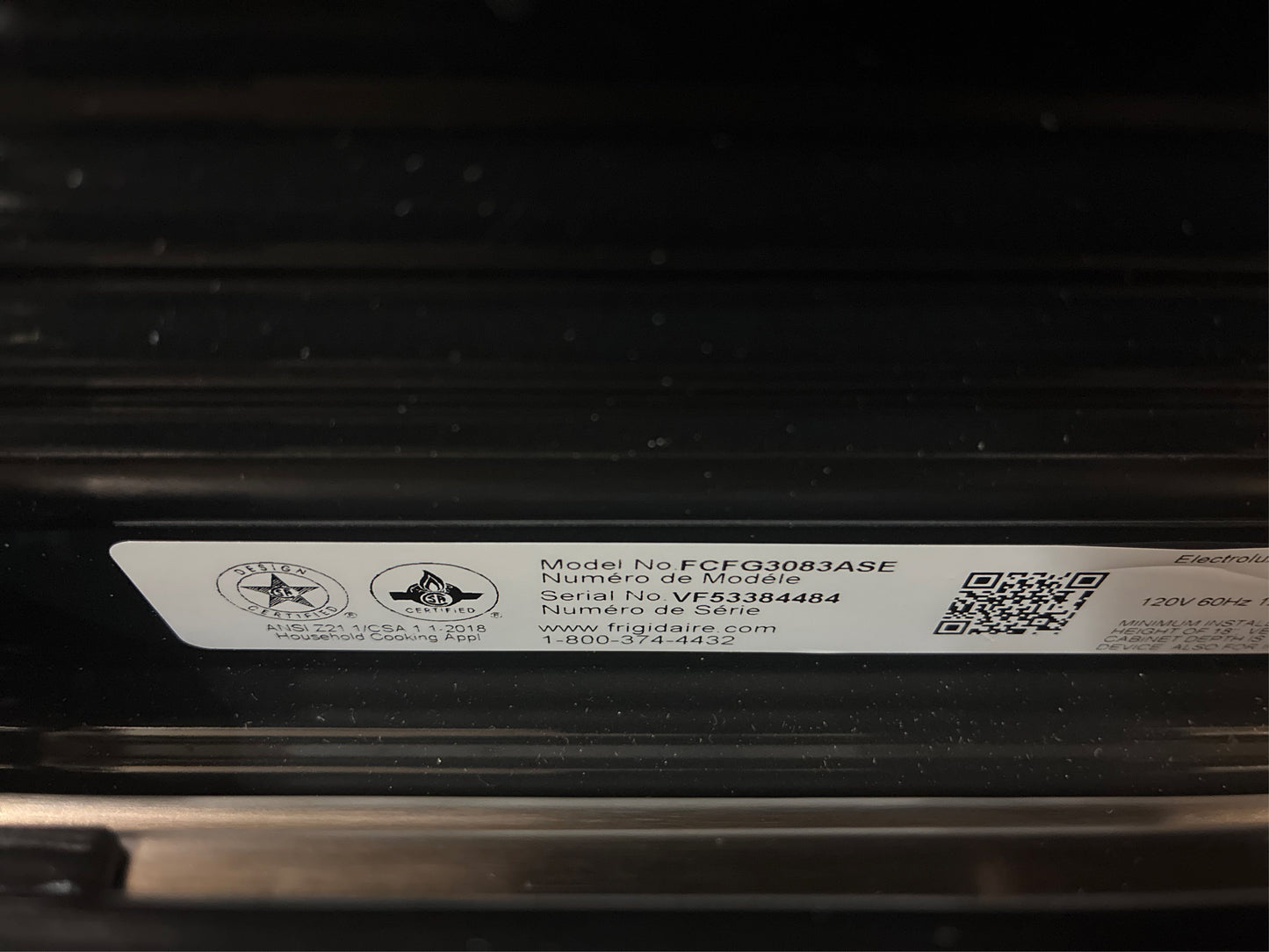 Frigidaire 30" 5-Burner Slide-In Gas Range w/ Convection