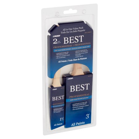 Linzer Pro Round Blended Brush Set, 2 Count