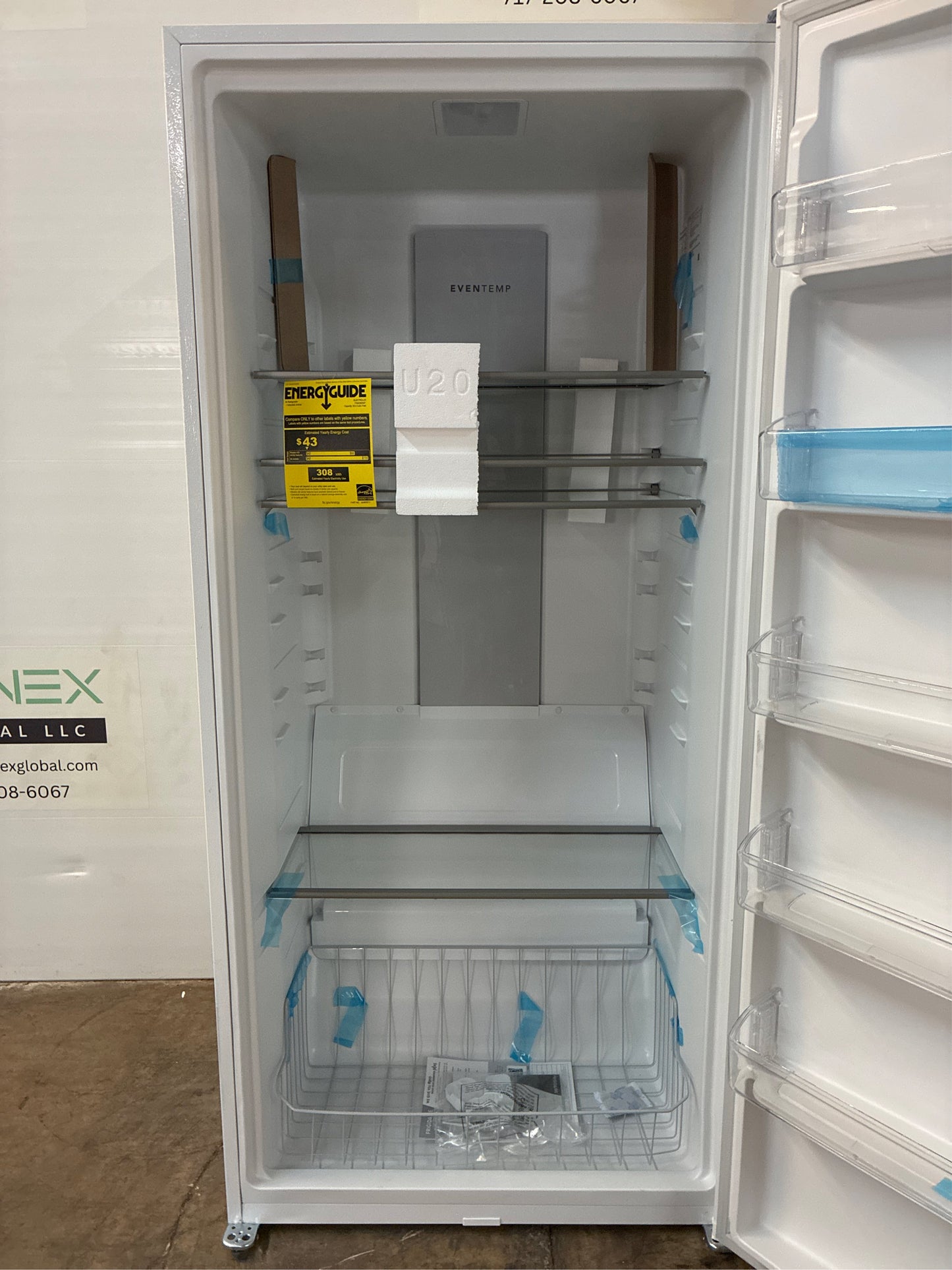 33 in. 20 cu. ft. Freezerless Refrigerator, White