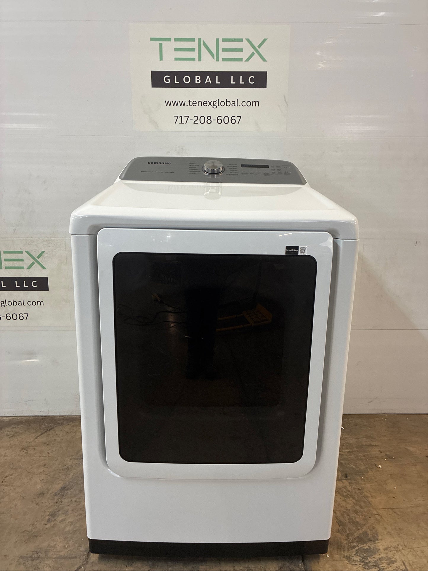 Samsung Smart White Electric Dryer with Steam
