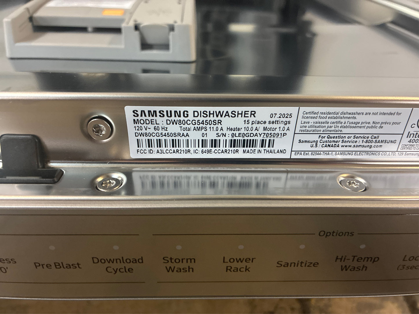 Samsung Smart 46 dBA Dishwasher w/ StormWash