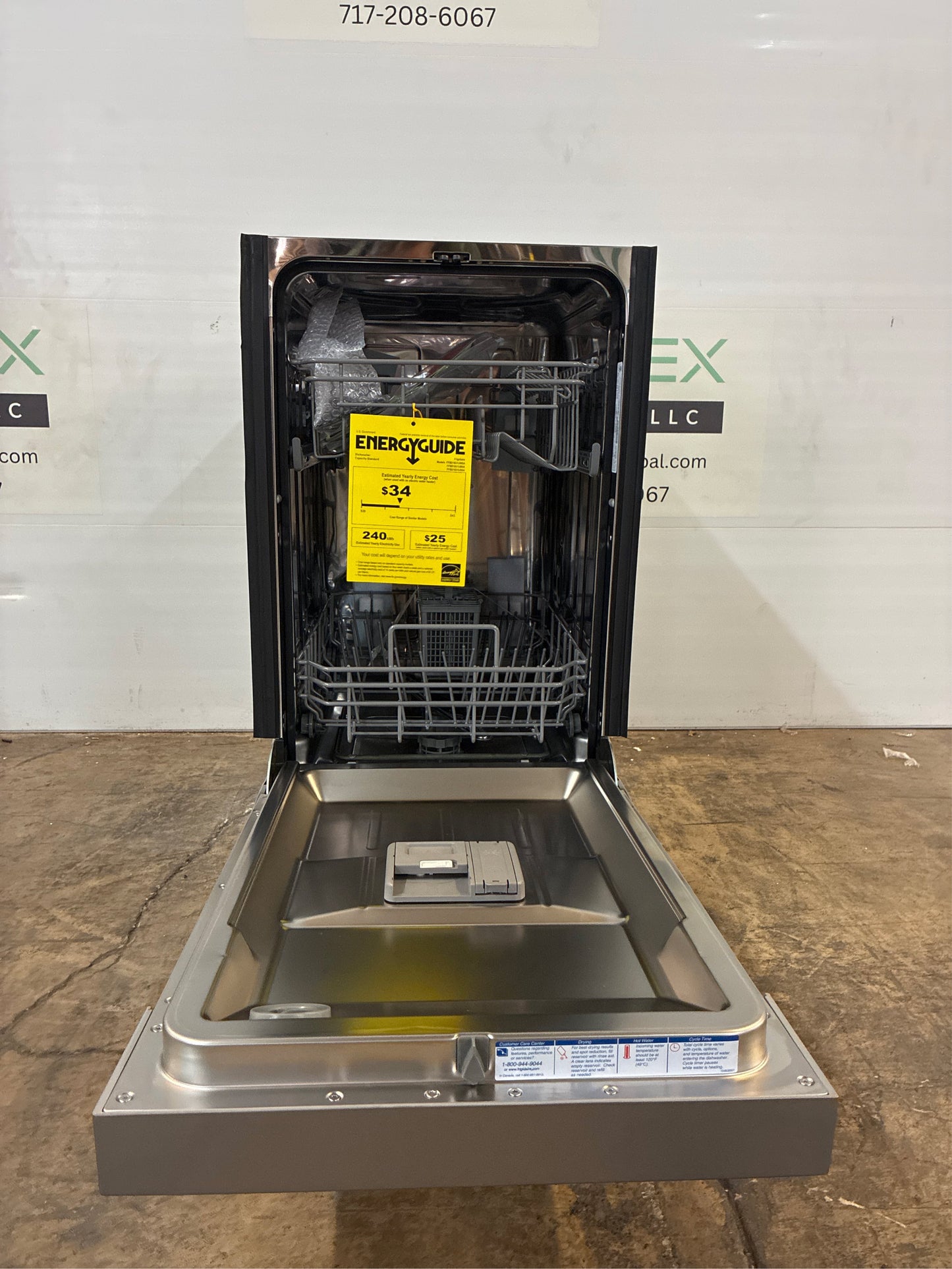 Frigidaire 18 In. Front Control Built-In Dishwasher