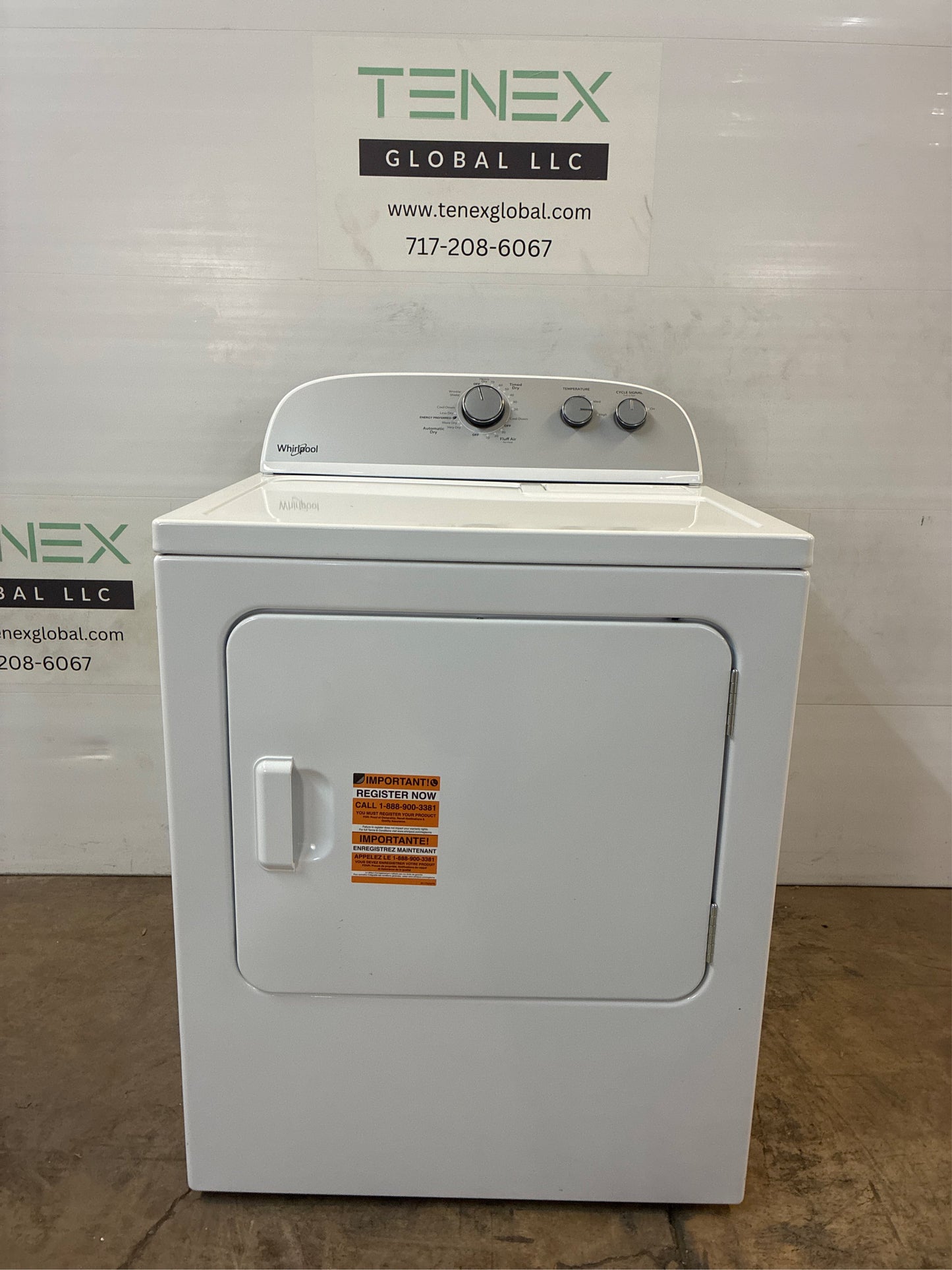 Whirlpool 7-Cu. Ft Vented Electric Dryer White