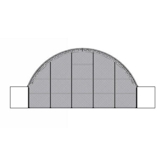 Back Wall for 50'x40'x17' Double Truss Container Shelter
