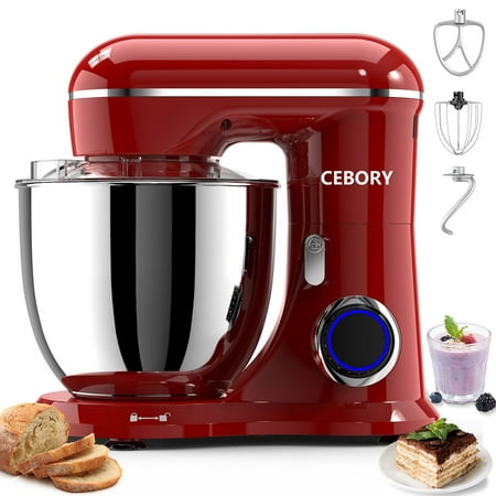 CEBORY 3-IN-1 Stand Mixer, 6.5 QT Tilt-Head