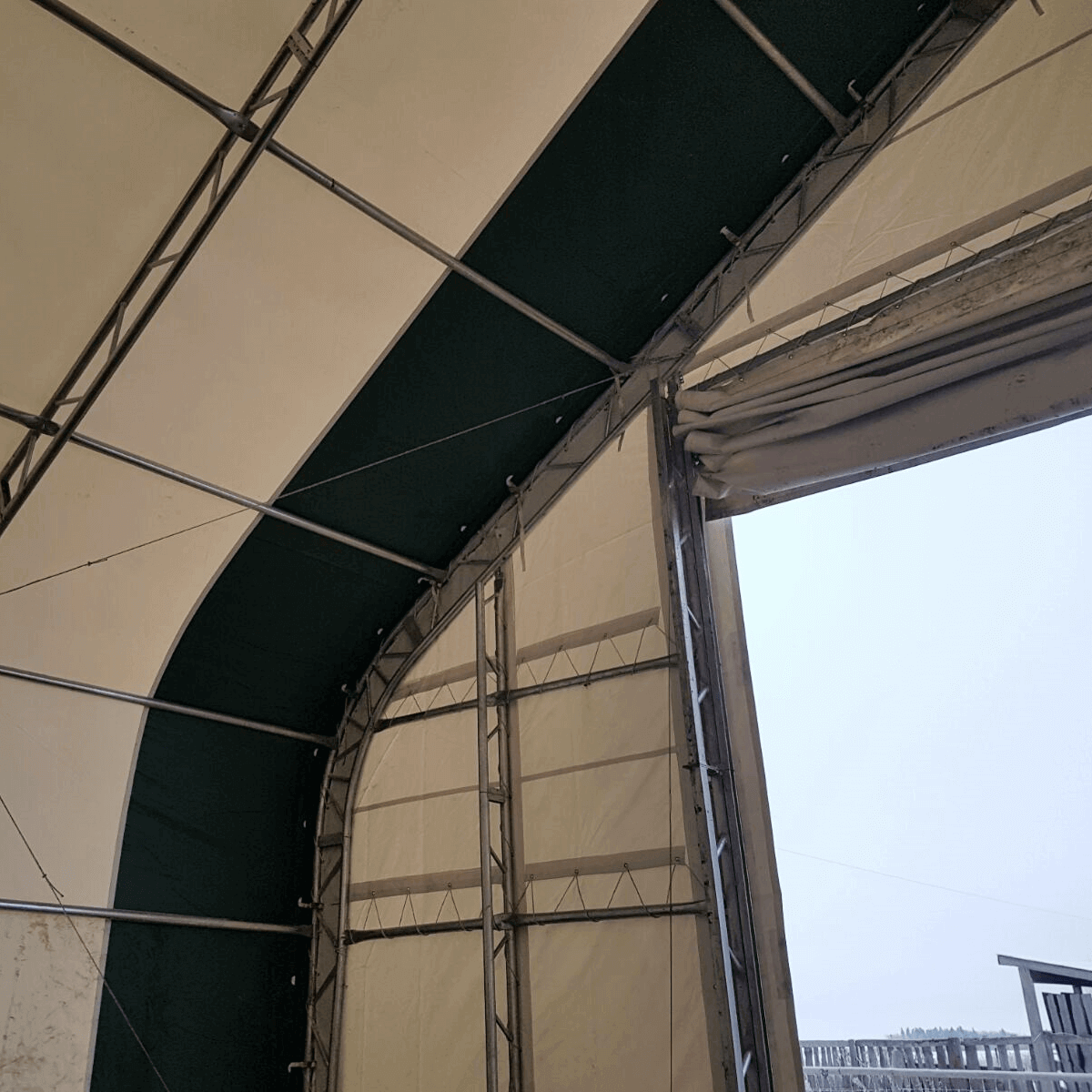 W30'xL60'xH20' Double Truss Storage Shelter