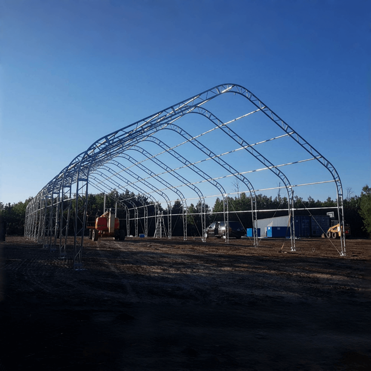 W30'xL60'xH20' Double Truss Storage Shelter