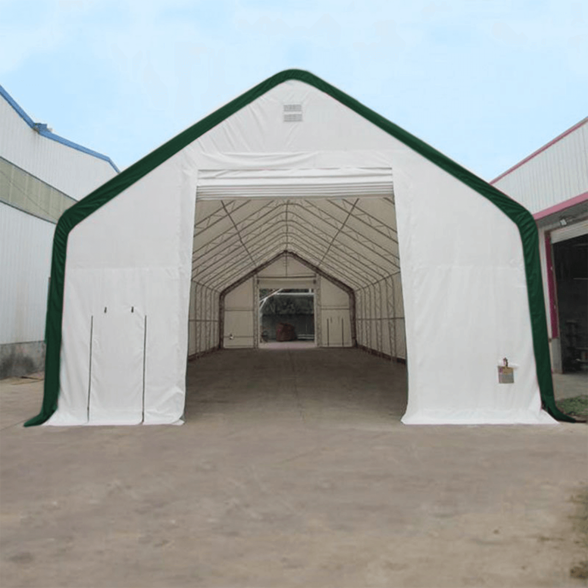 W40'xL64'xH23' Double Truss Storage Shelter
