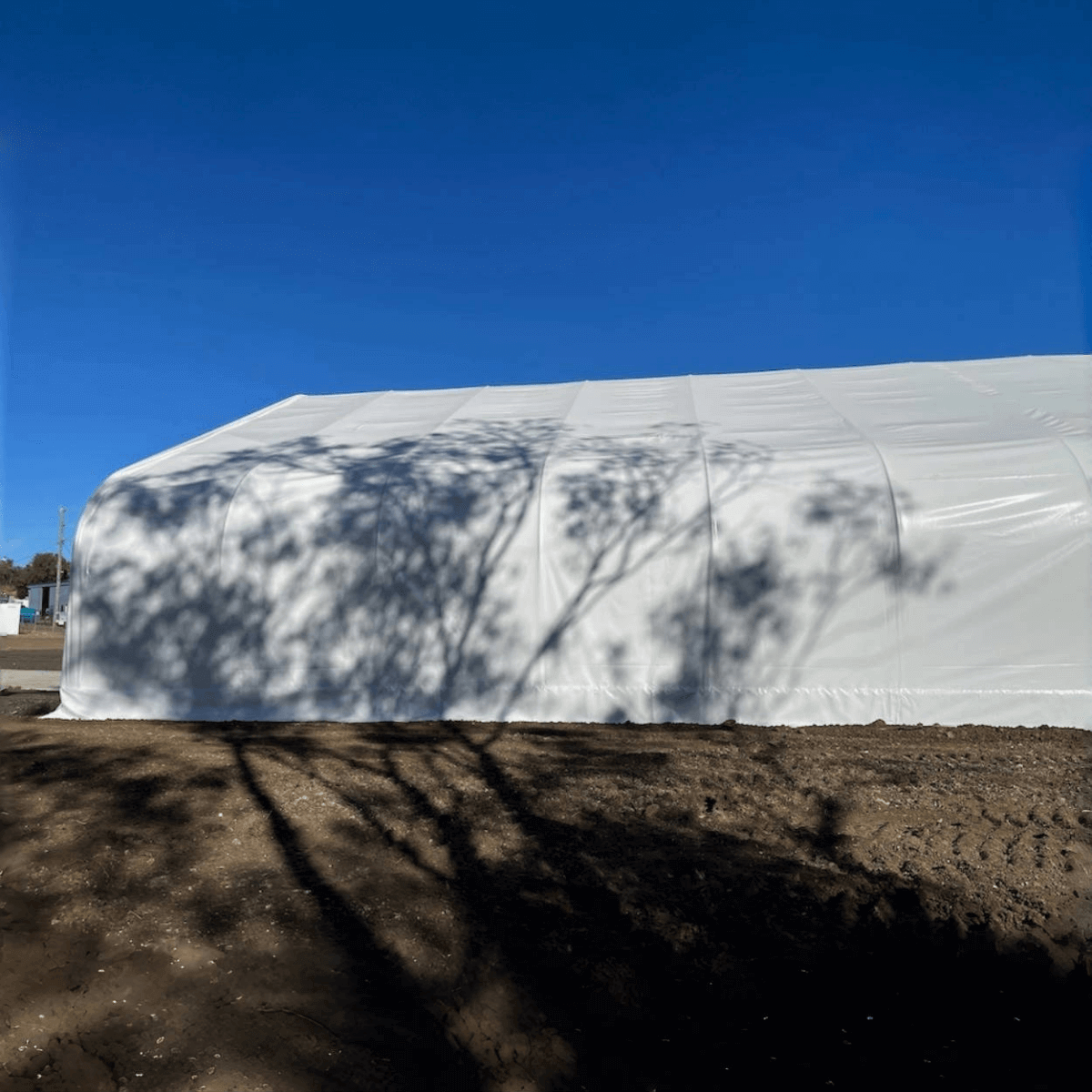 W50'xL80'xH23' Double Truss Storage Shelter