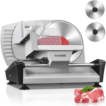 FOHERE Electric Meat Slicer, 7.5" Blade
