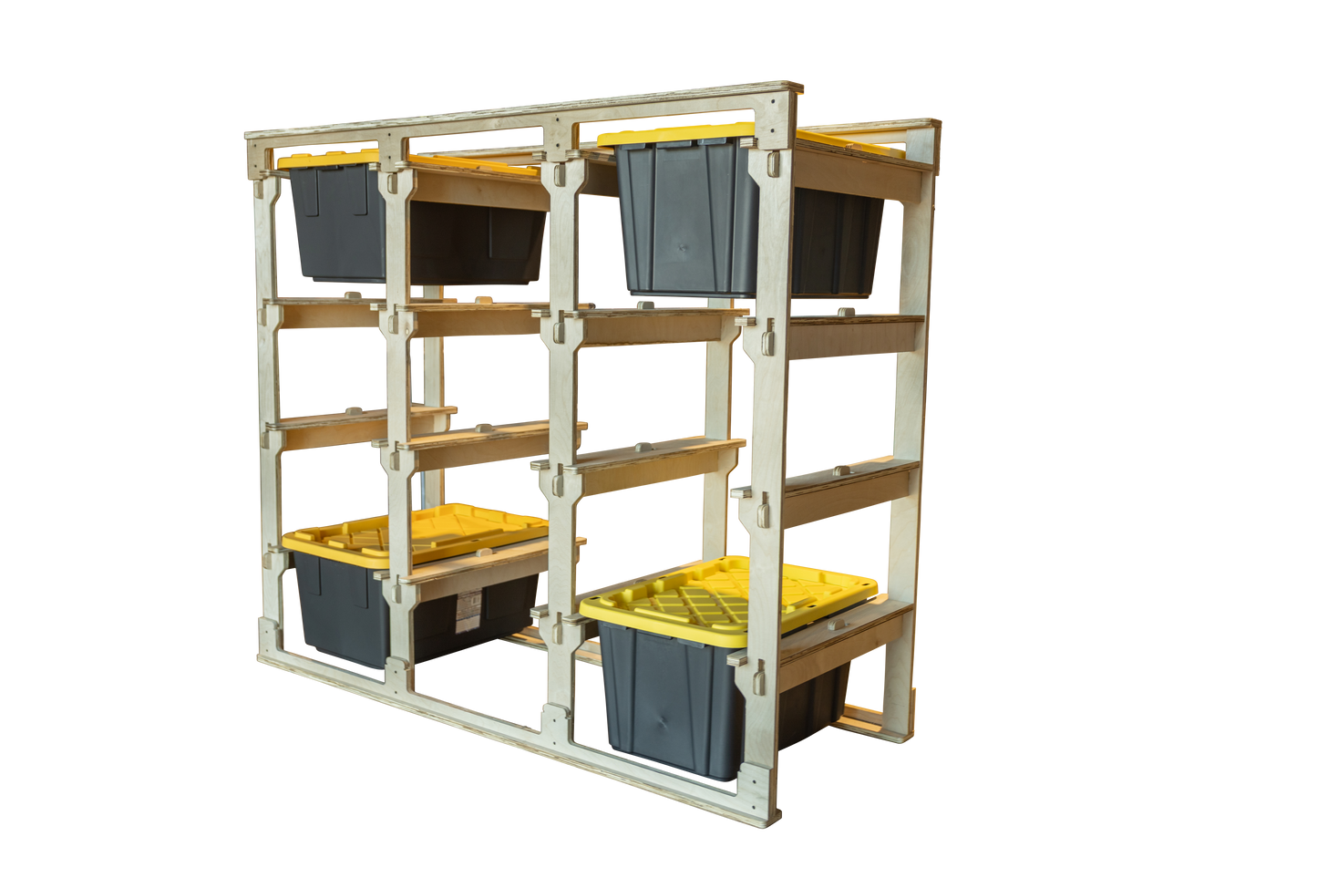 SnapStore Tote & Multi-Bin Organizer – Durable Storage Rack for Home, Garage & Supplies