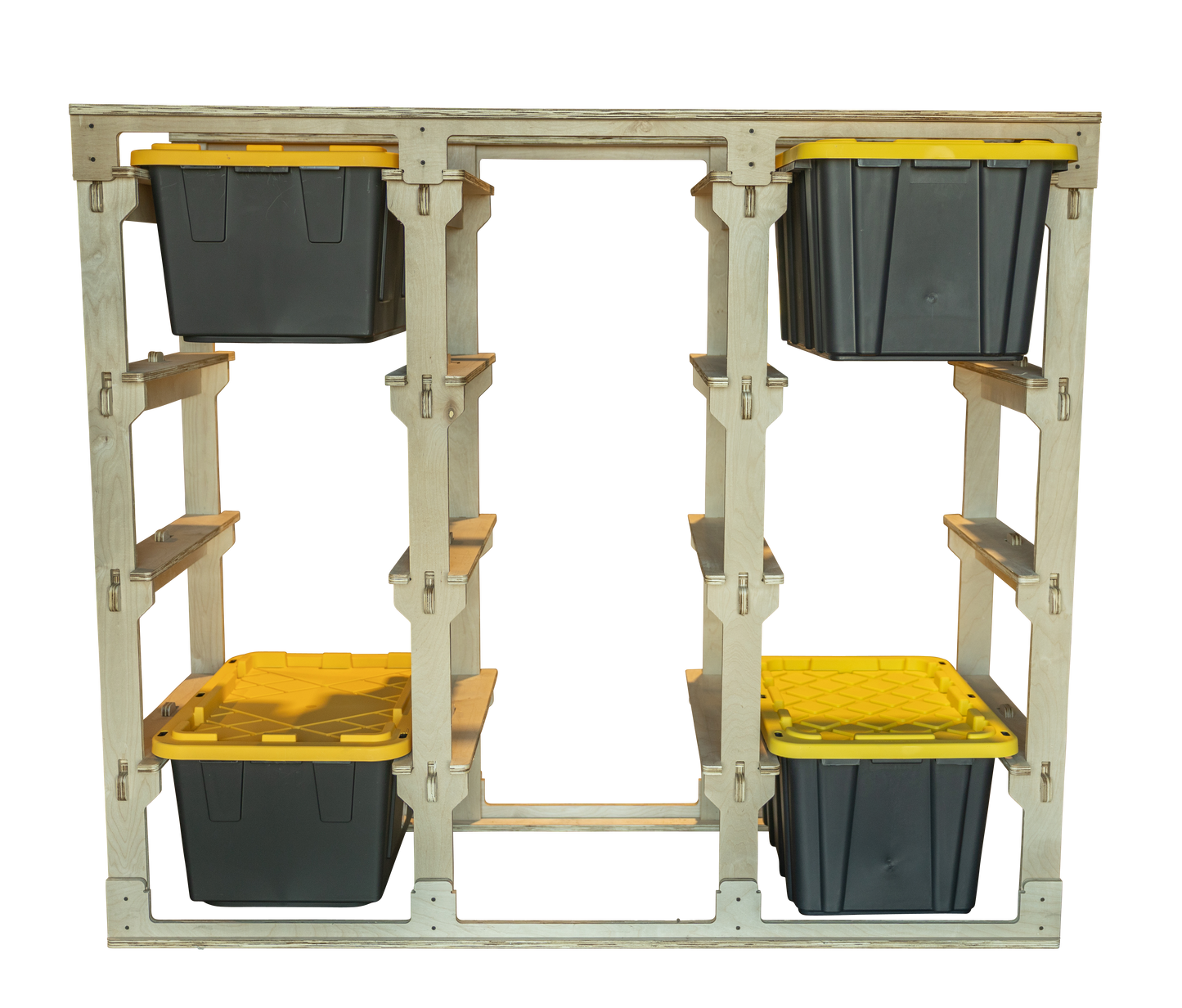 SnapStore Tote & Multi-Bin Organizer – Durable Storage Rack for Home, Garage & Supplies