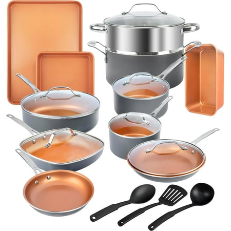 GOTHAM STEEL 20 Pc Nonstick Cookware Set