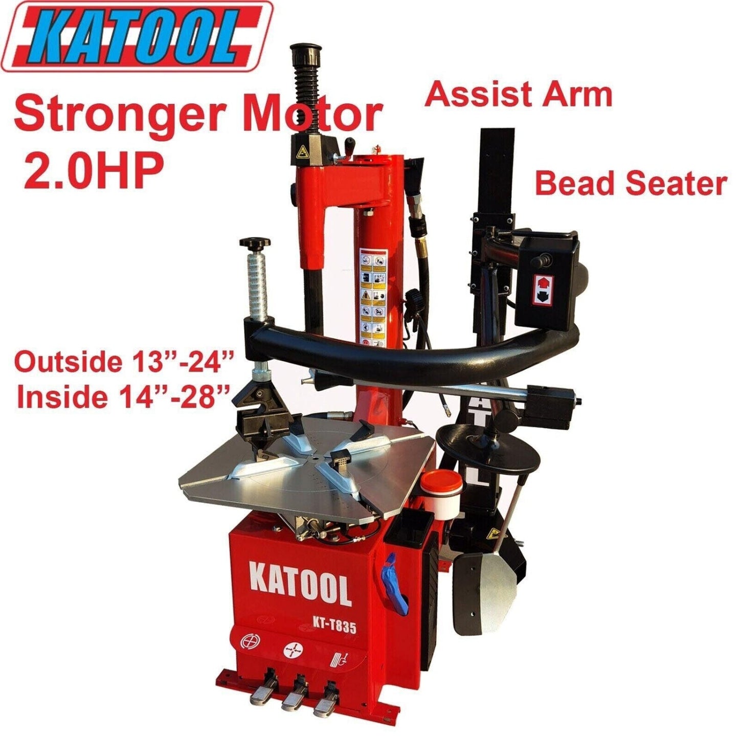 Katool KT-T835 Tire Changer & KT-B760 Wheel Balancer Combo