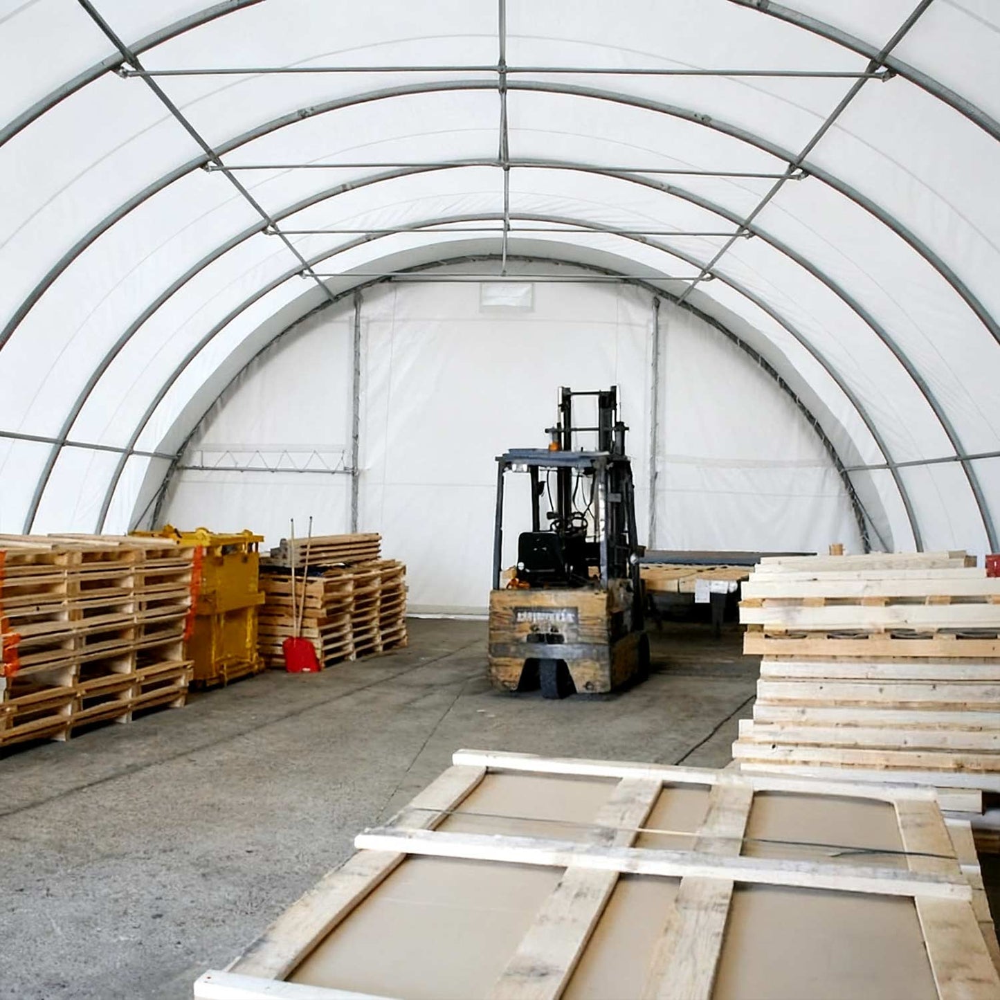 W30'xL40'xH15' Single Truss Arch Storage Shelter