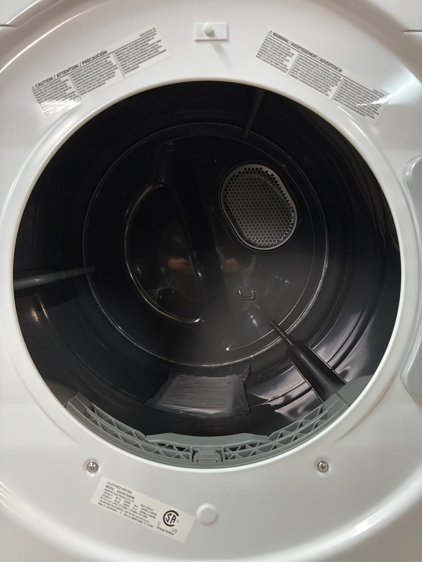 Samsung 7.5-cu. ft Stackable Dryer (White)