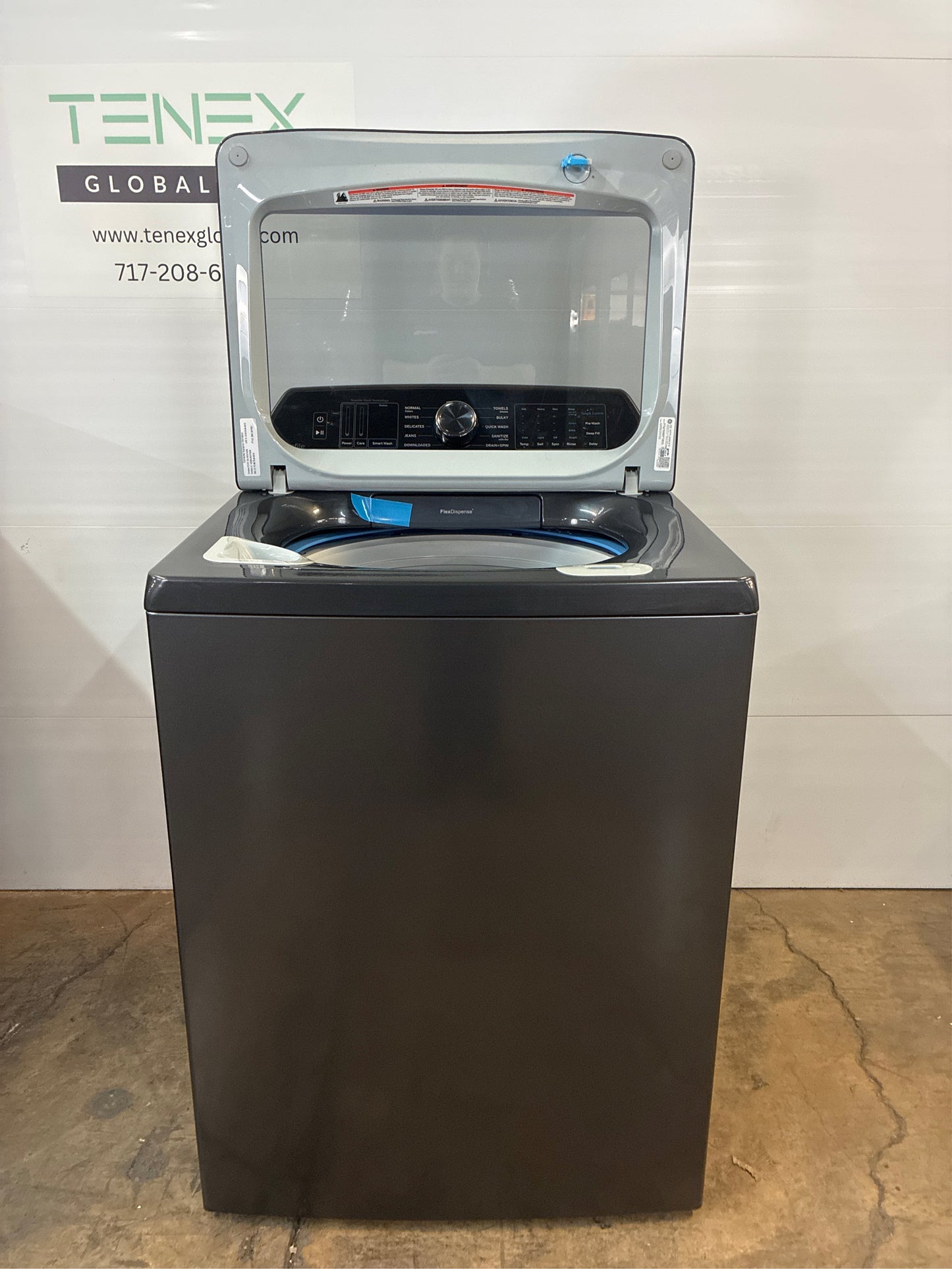 GE Profile 5.4-cu ft Smart Washer Gray