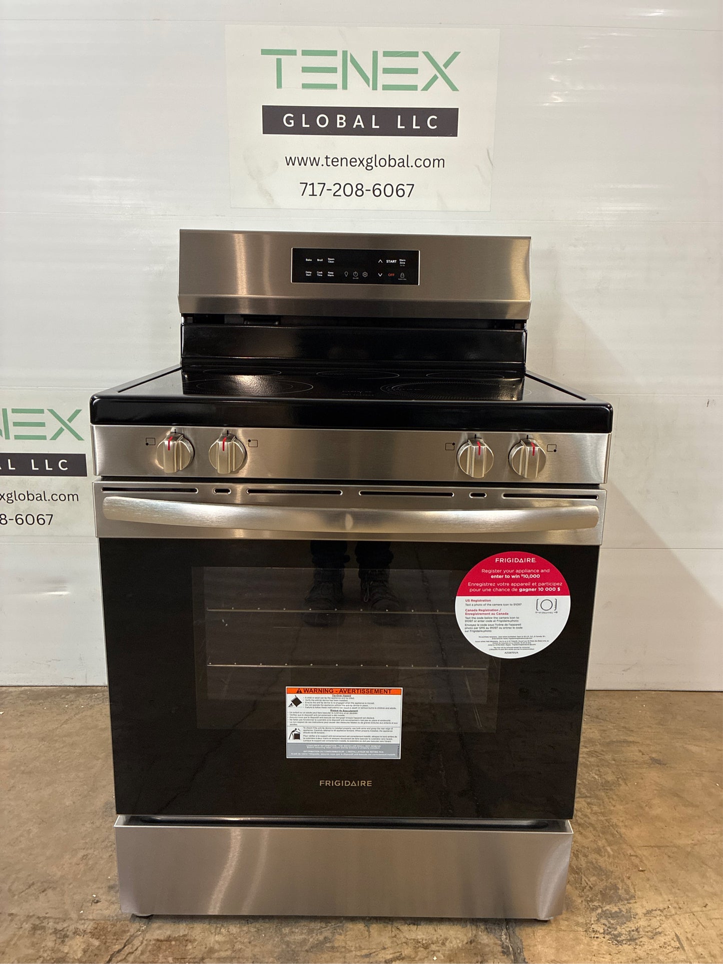Frigidaire - 30 in. 5-Burner Electric Range