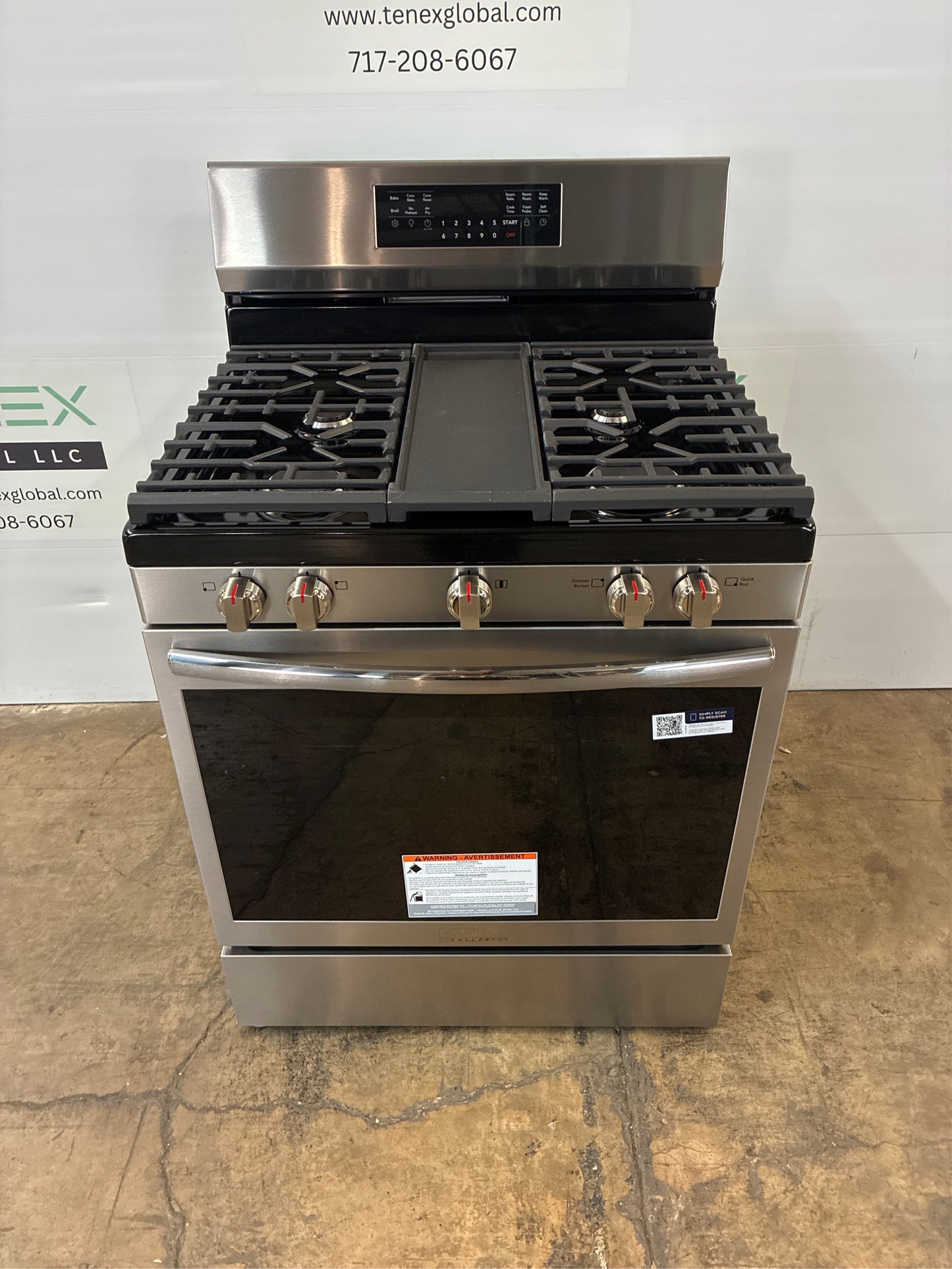 Frigidaire 30-in Gas Range, Stainless Steel
