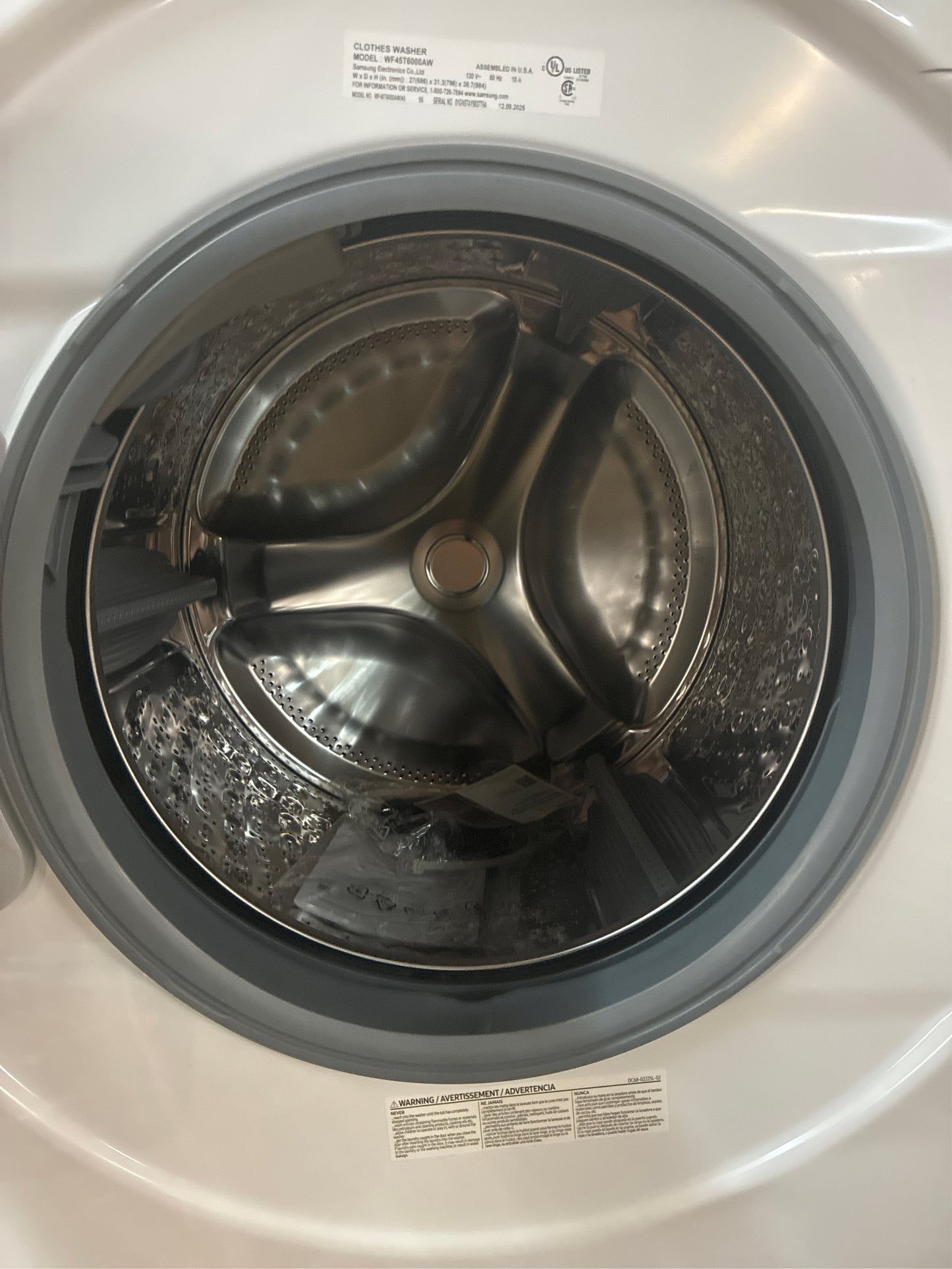 Samsung 4.5 cu. ft. Front Load Washer White