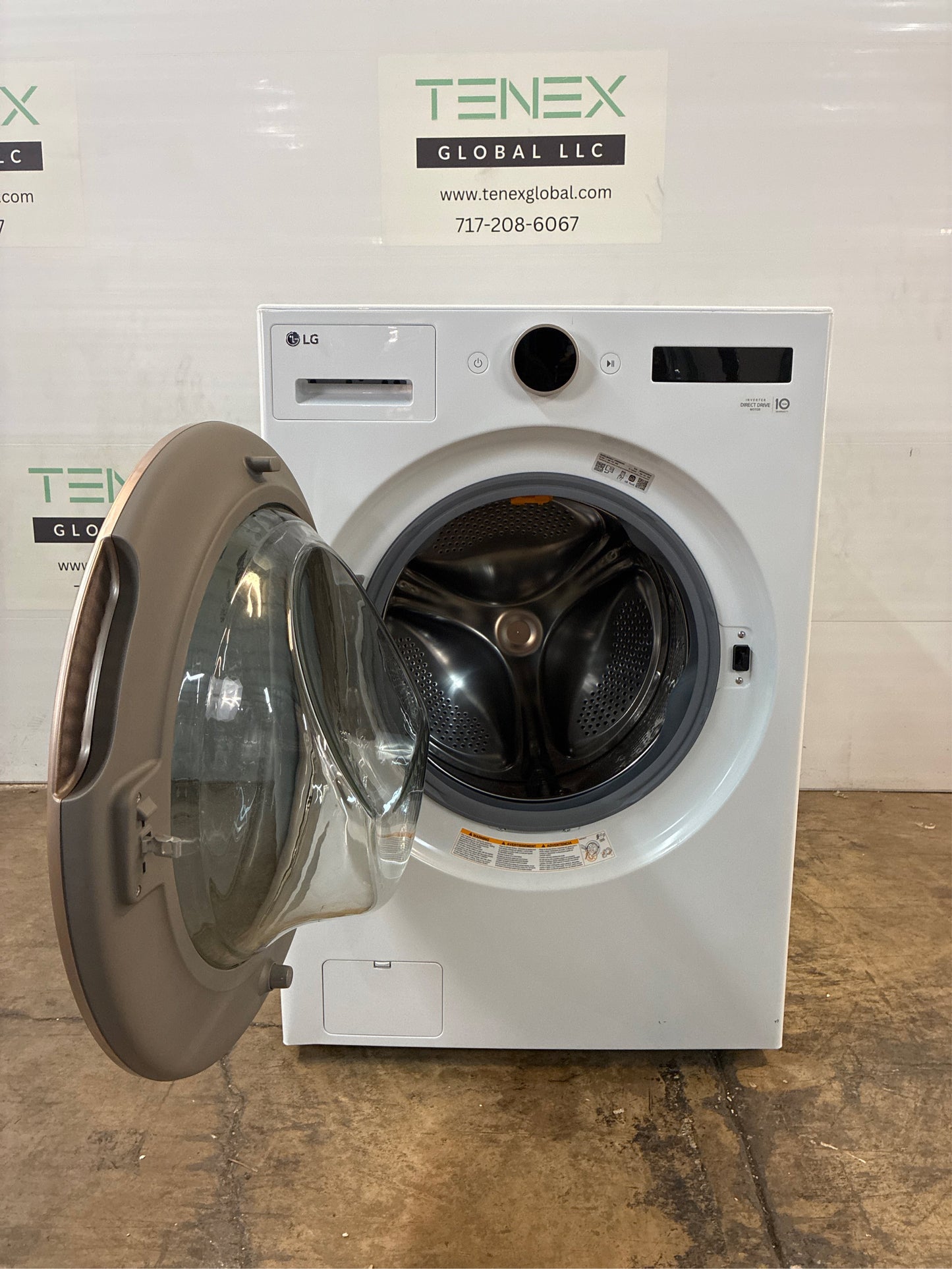LG 5.0 cu. ft. Smart Front Load Washer, White
