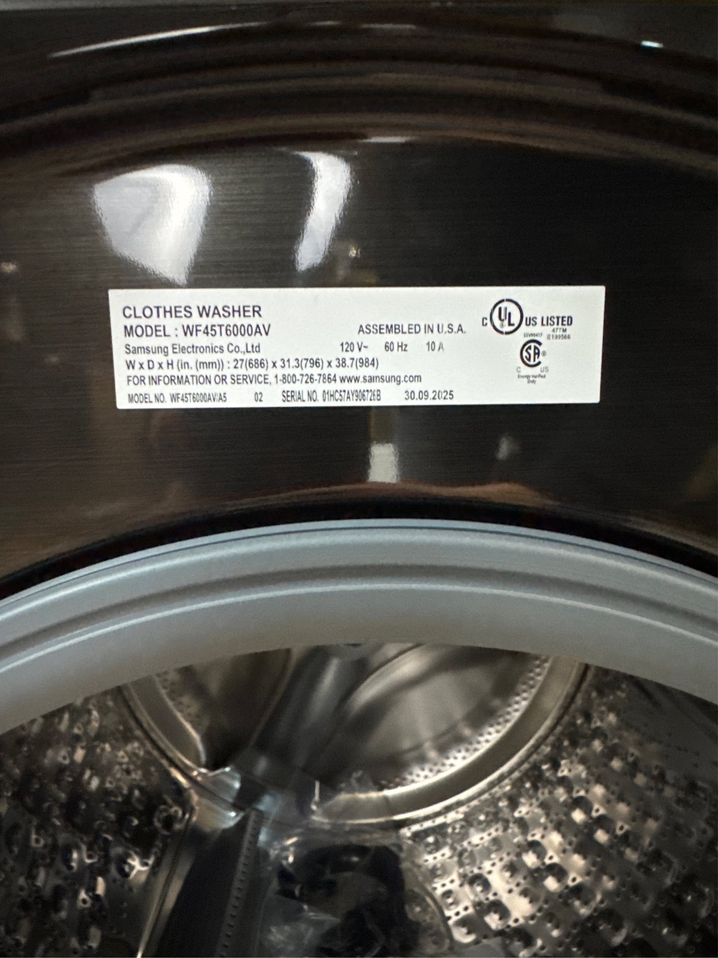 Samsung 4.5 cu. ft. Front-Load Washer, Self-Clean+