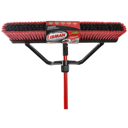 Libman 24 in. High Power Push Broom & Squeegee