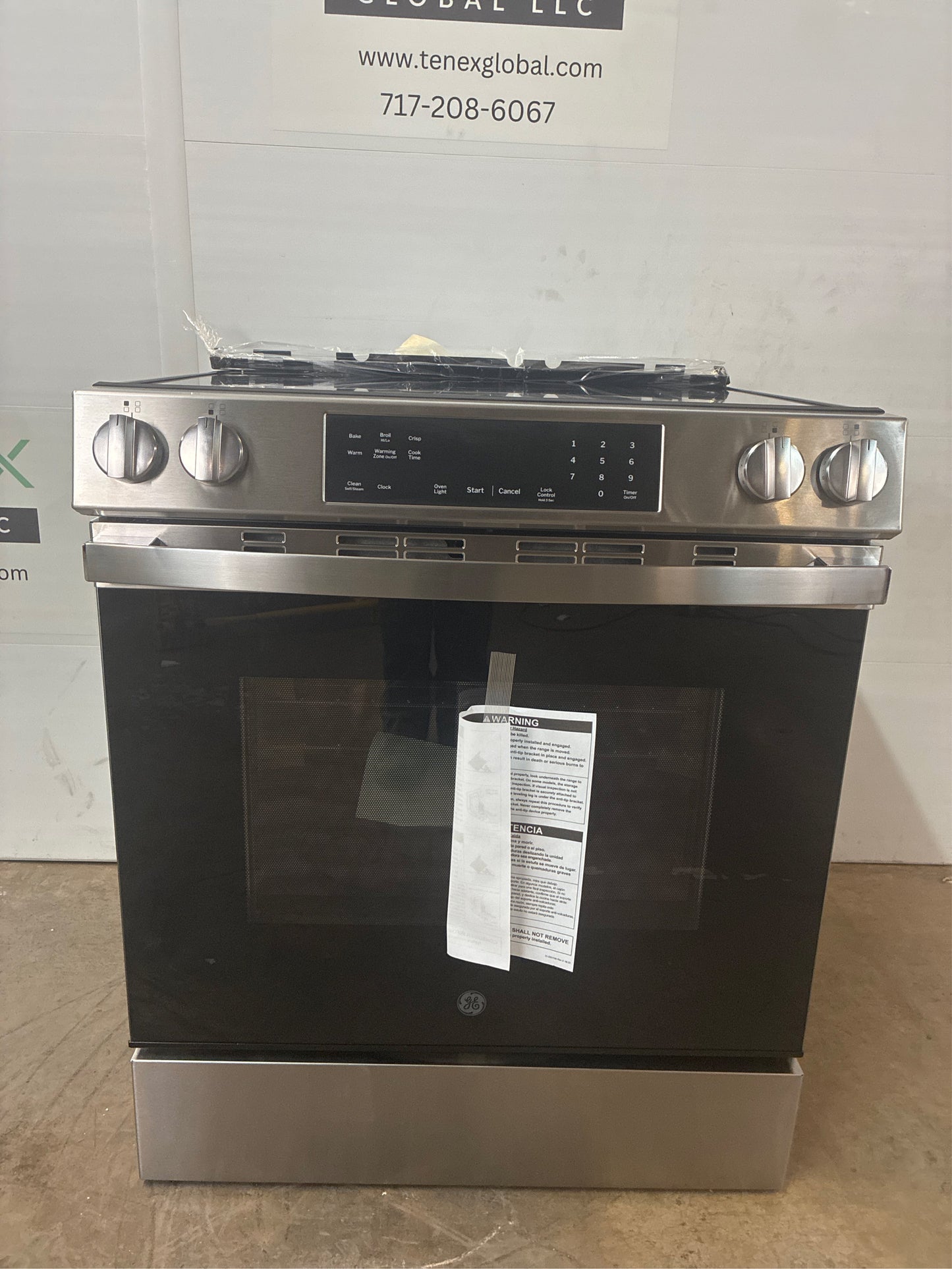 GE 30 in. 5-Burner Electric Slide-In Range