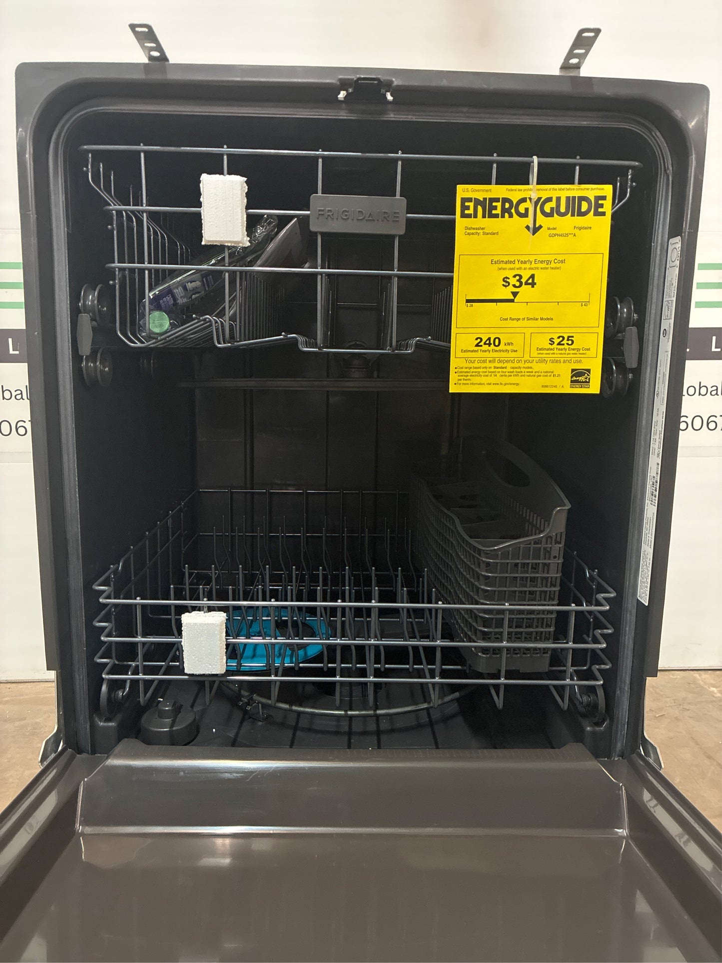Frigidaire 24" Top Control Dishwasher, Stainless Steel