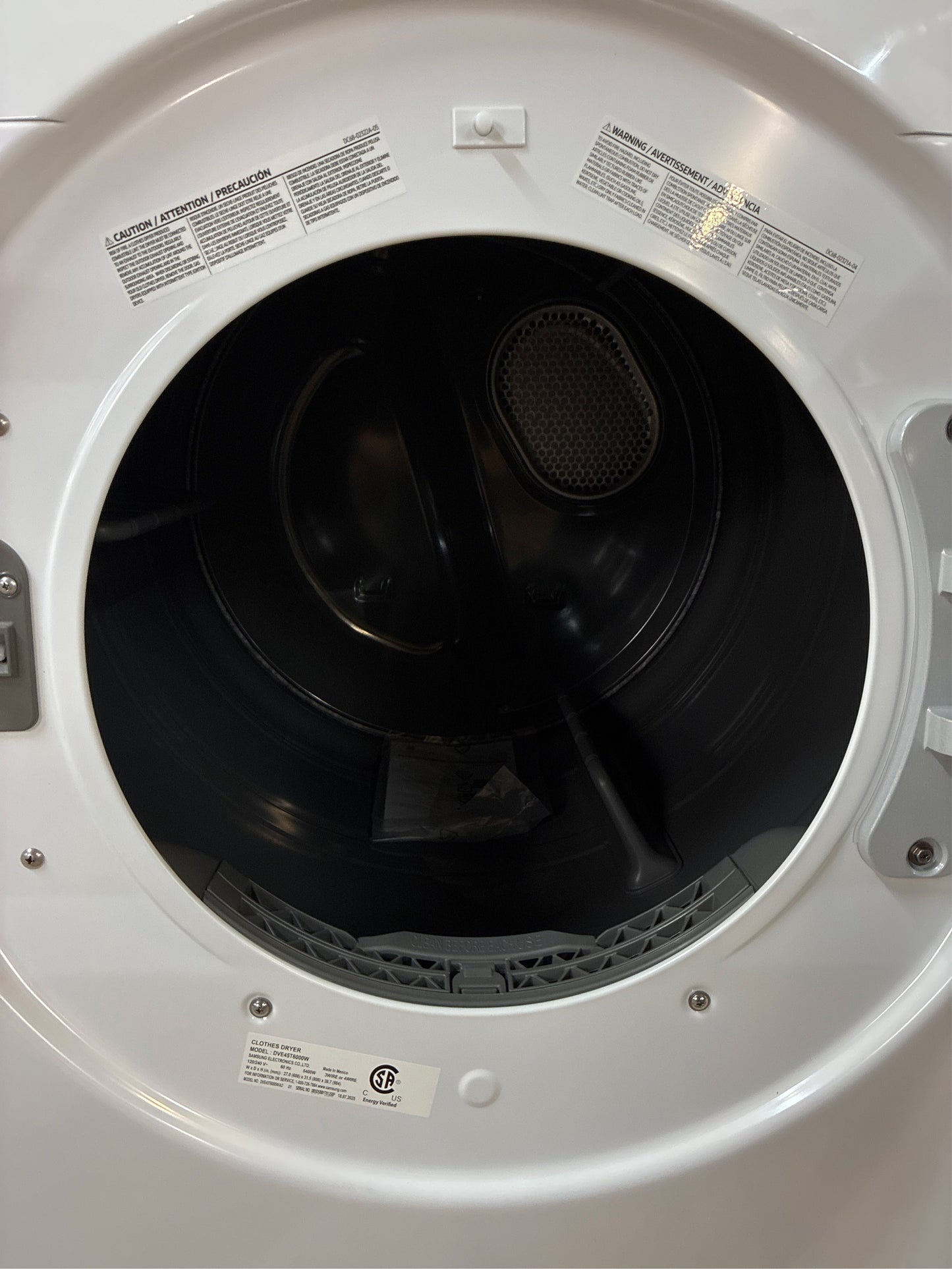 Samsung 7.5-cu ft Stackable Electric Dryer (White)