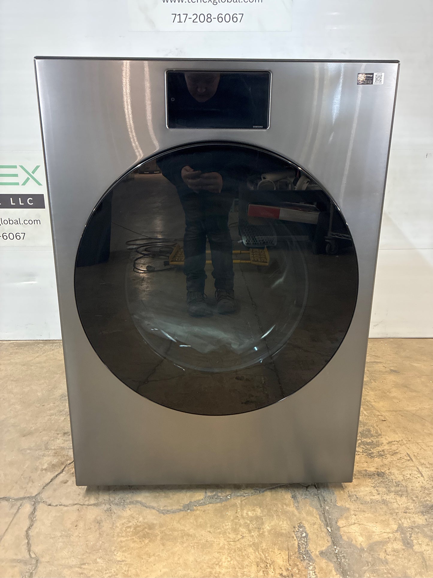Samsung 7.6 cu ft Bespoke AI Electric Dryer Dark Steel