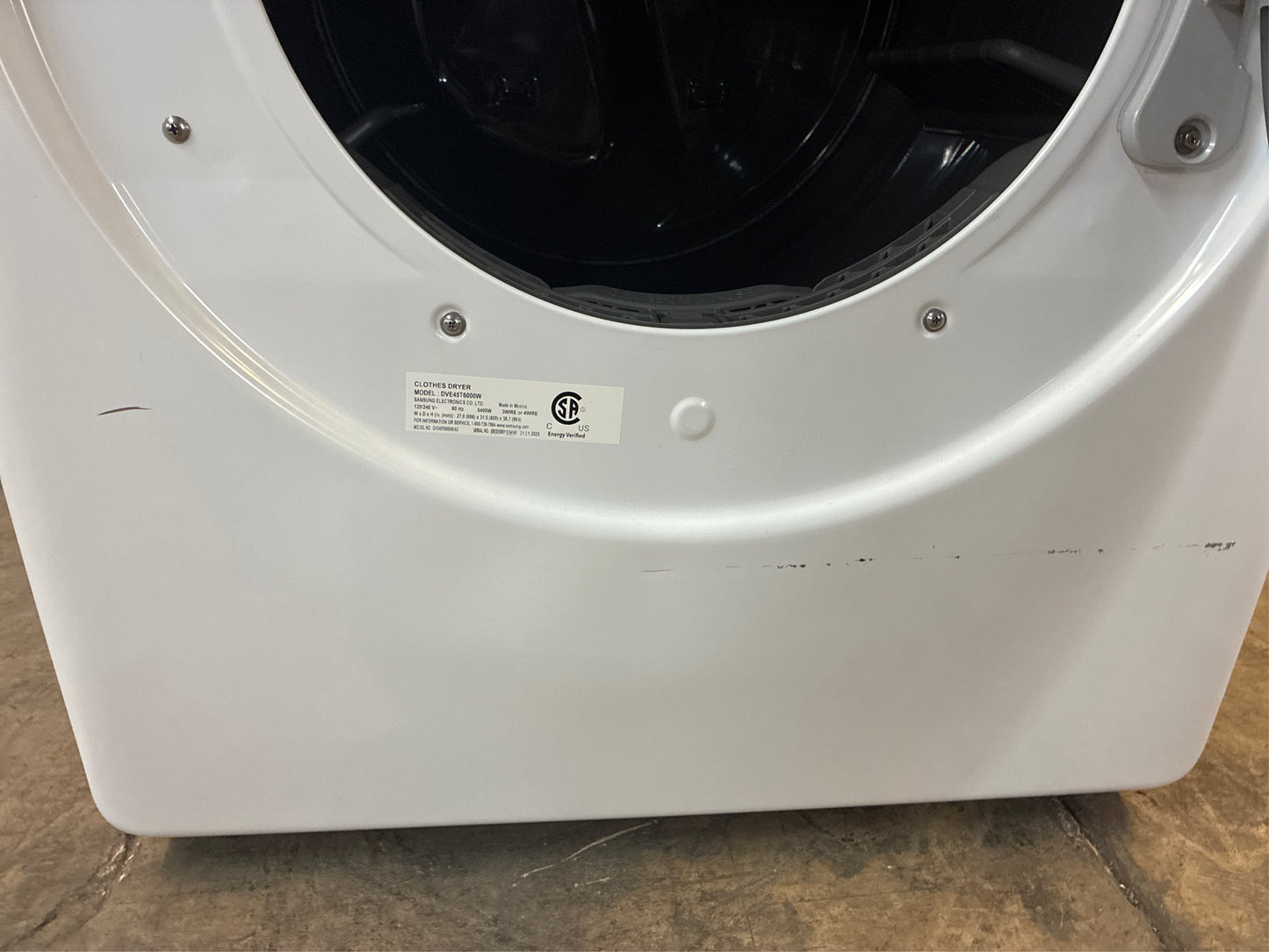 Samsung 7.5-cu ft Electric Dryer (White)