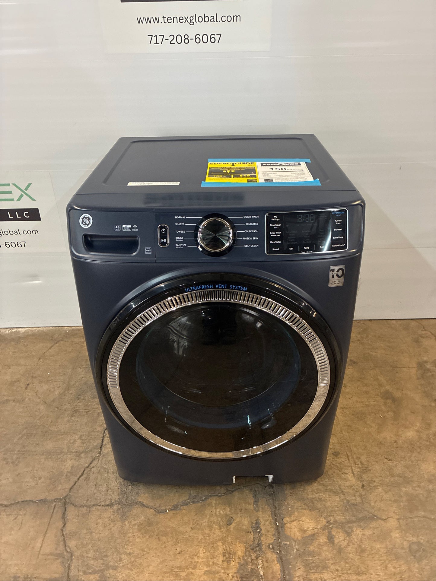 GE UltraFresh Vent 4.8-cu ft Stackable Washer