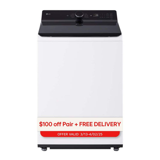 LG 5.5 cu. ft. SMART Top Load Washer - White