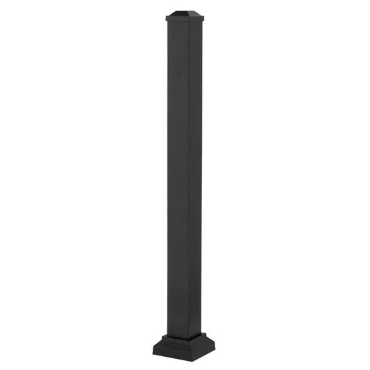 3x3x36 Black Aluminum Deck Post Kit