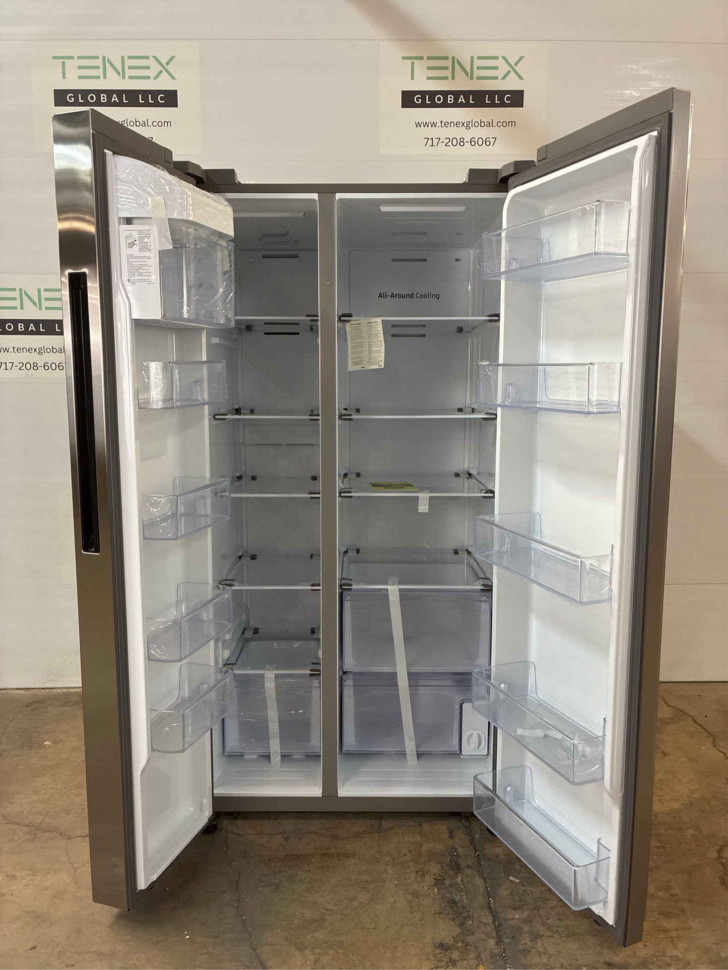 Samsung 36 in. 28 cu. ft. Smart Side-by-Side Refrigerator Stainless Steel