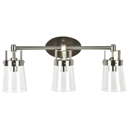 BH&G 22" 3-Head Vanity Light, Satin Nickel