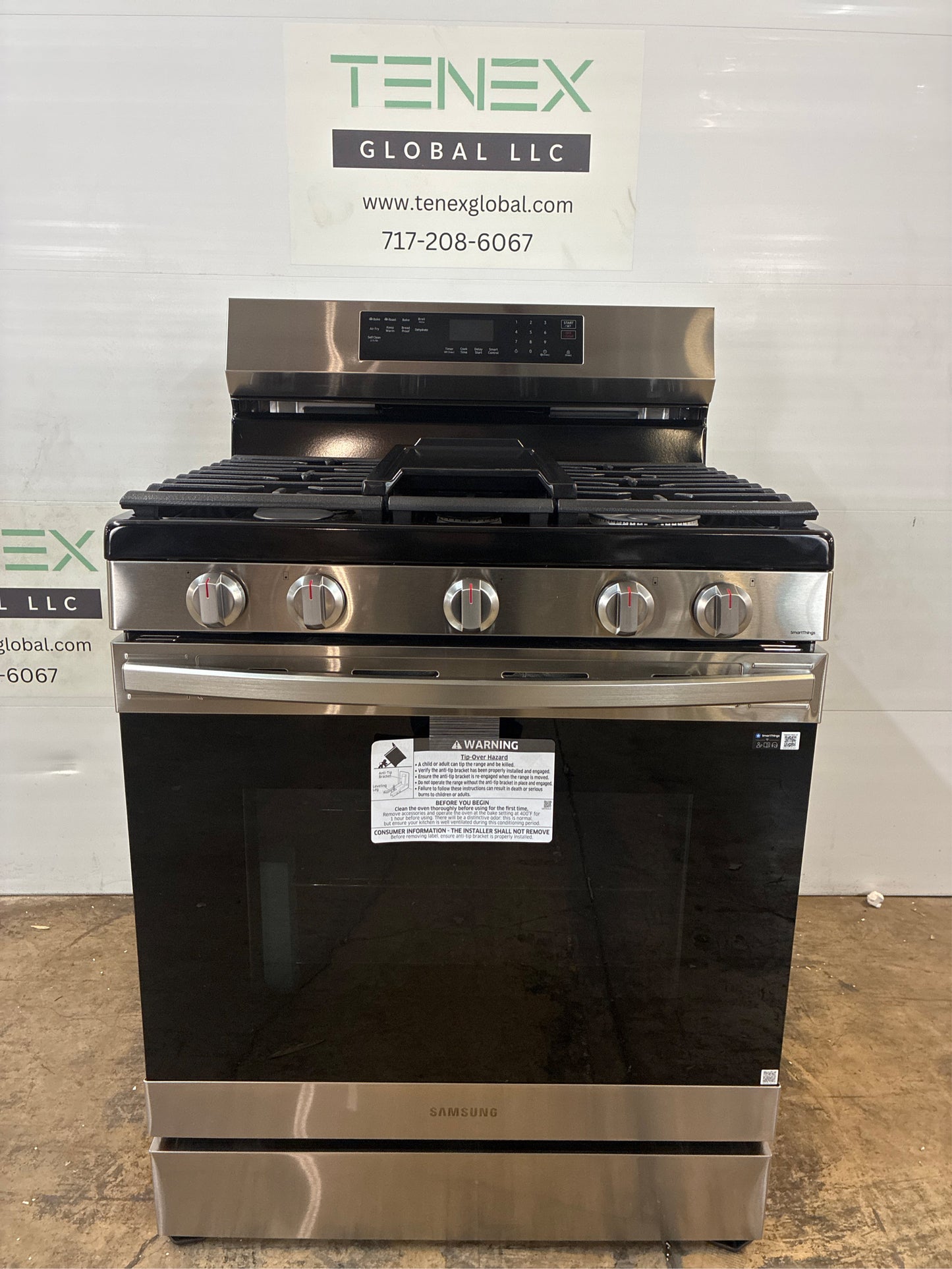 Samsung 30" 5-Burner Gas Range with Air Fry