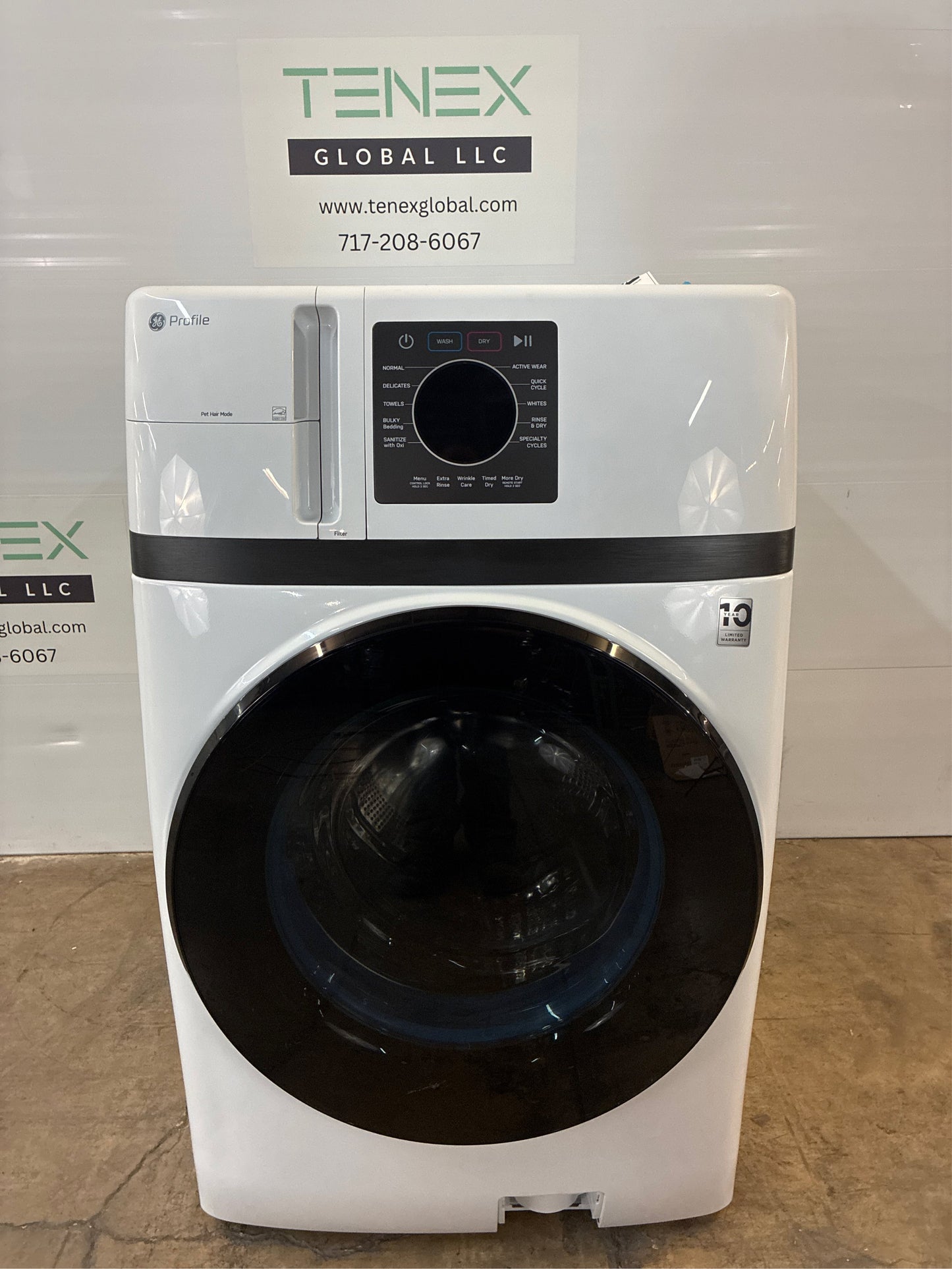 GE Profile Pet Hair 4.6-cu ft Washer/Dryer