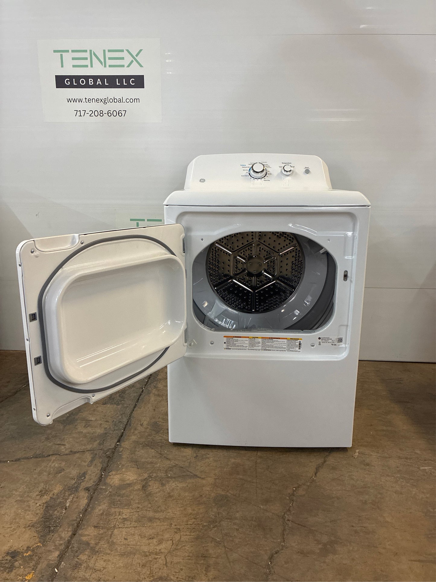 GE 6.2-cu ft Vented Electric Dryer (White)
