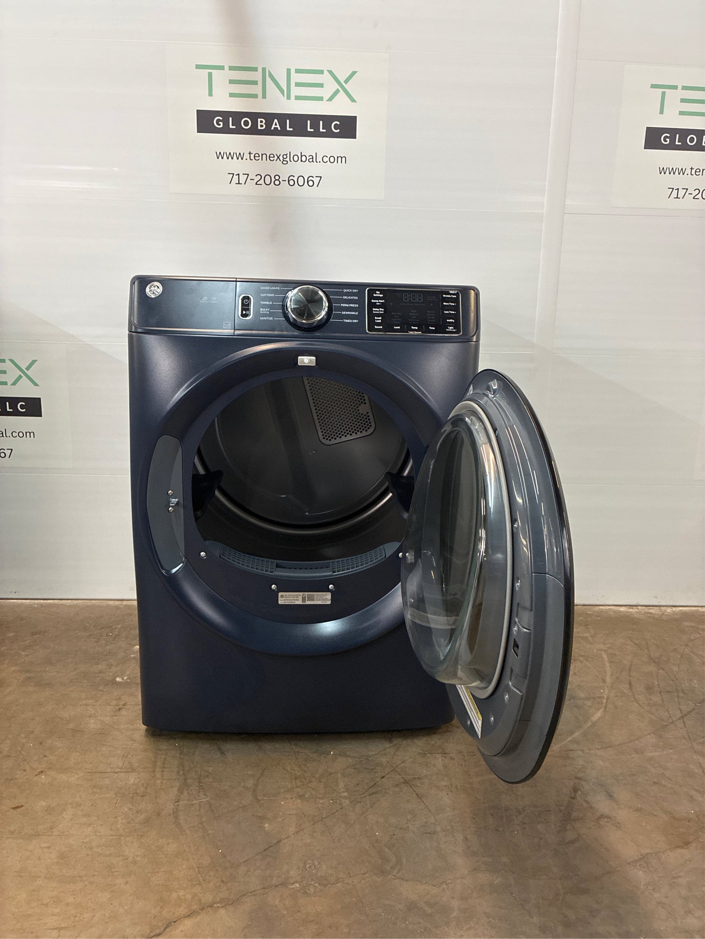 GE 7.8-cu ft Gas Dryer (Sapphire Blue)