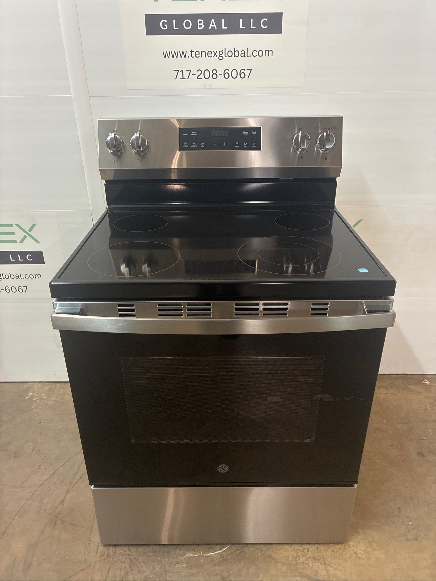 GE 30" 4-Burner Electric Range, SS