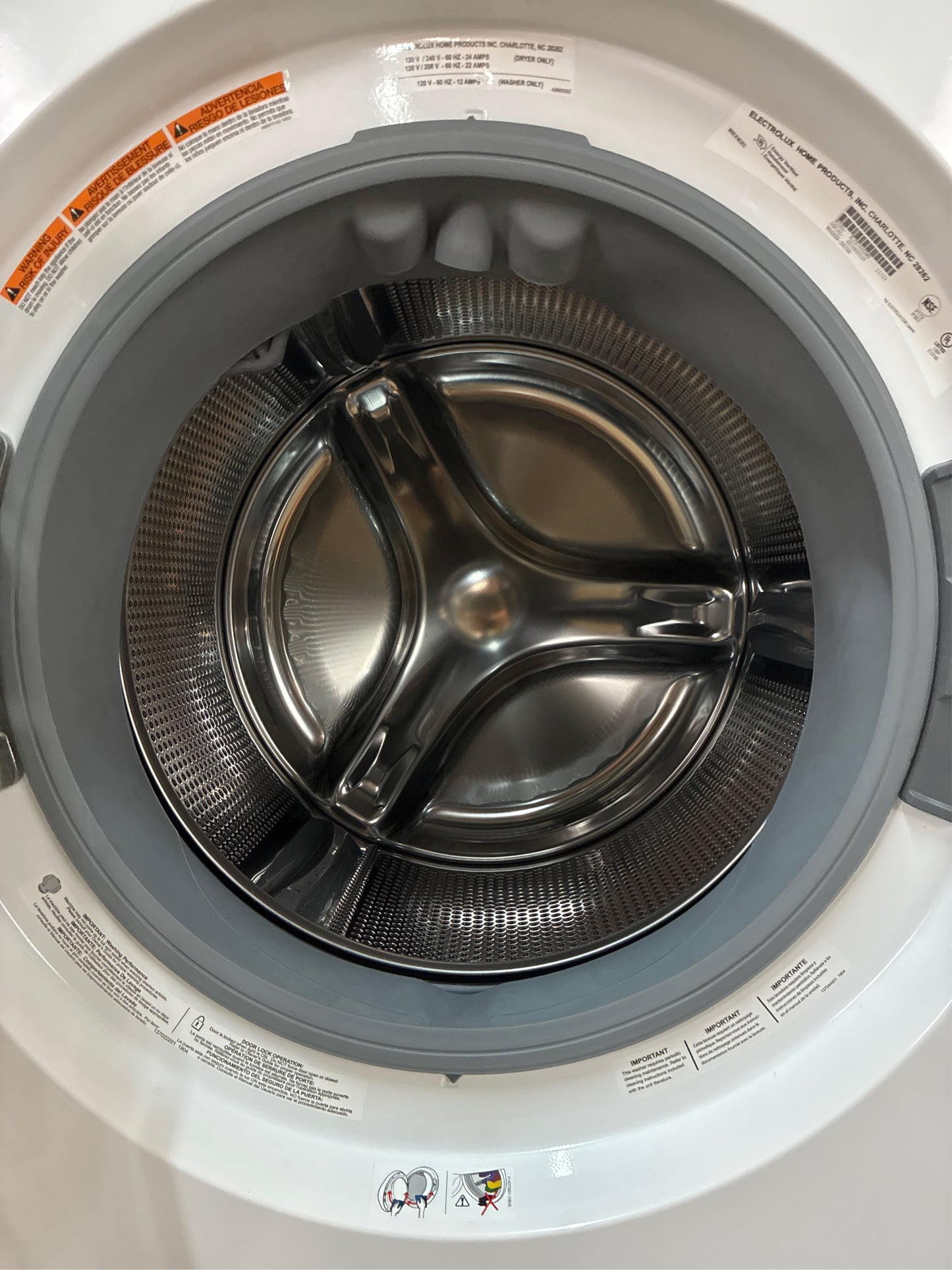 Electrolux 4.5 cu. ft. Washer & 8.0 cu. ft. Dryer Tower