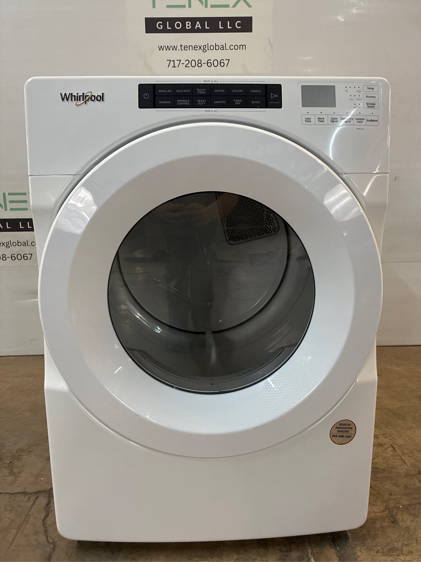 Whirlpool 7.4 cu. ft. 240V Electric Vented Dryer (White)