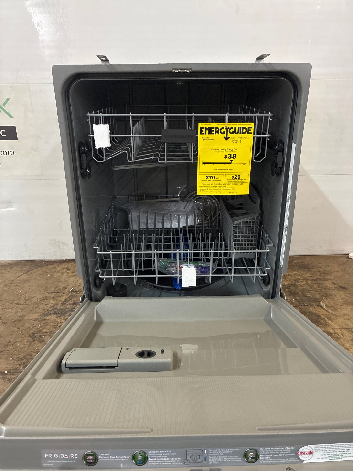Frigidaire 24 in. Stainless Dishwasher, Tall Tub