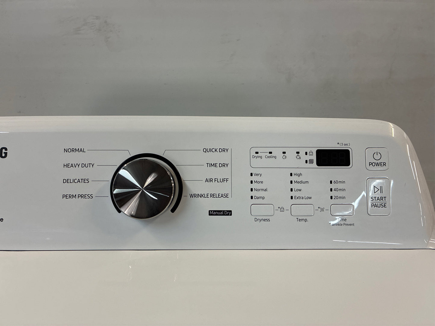 Samsung 7.2 cu.ft Vented Electric Dryer - White